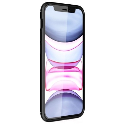 Apple iPhone 12 Mini „Carbon“ kieto silikono TPU juodas dėklas - nugarėlė | Priedai.lt