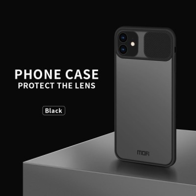 Apple iPhone 12 Mini „Mofi“ CamShield skaidrus dėklas, nugarėlė su kameros apsauga | Priedai.lt