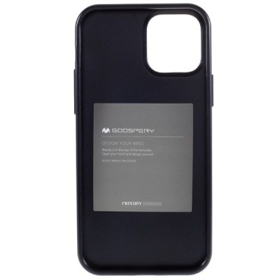 Apple iPhone 12 Pro Max Mercury juodas kieto silikono TPU dėklas - nugarėlė | Priedai.lt