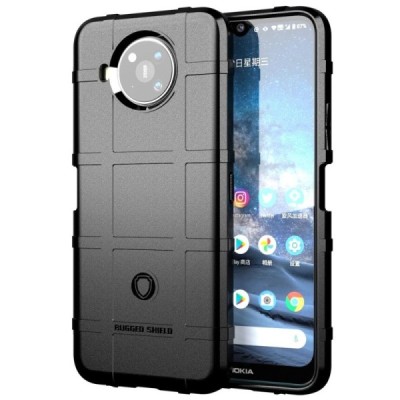 Nokia 8.3 kieto silikono TPU juodas dėklas - nugarėlė | Priedai.lt