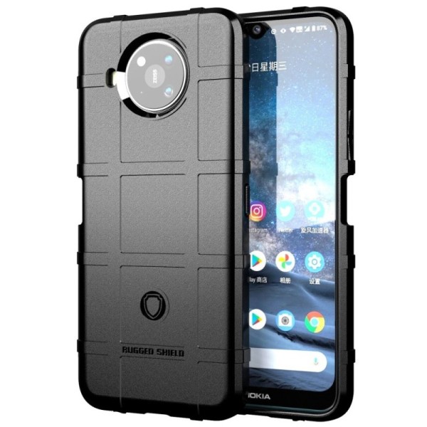 „Stiff“ kieto silikono (TPU) dėklas - juodas (Nokia 8.3)