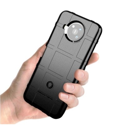 Nokia 8.3 kieto silikono TPU juodas dėklas - nugarėlė | Priedai.lt