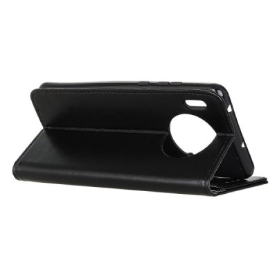 Nokia 8.3 atverčiamas juodas odinis dėklas, knygutė - piniginė | Priedai.lt