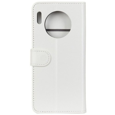 Nokia 8.3 atverčiamas baltas odinis dėklas, knygutė - piniginė | Priedai.lt