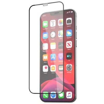 Apple iPhone 12 Mini „Mocolo“ 9H Tempered Glass sustiprintos apsaugos juodas pilnai dengiantis apsauginis ekrano stiklas 0,26 mm