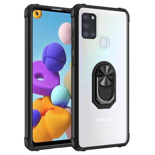 „Fashion“ Kickstand cieta silikona (TPU) apvalks - dridrs (Galaxy A21s)