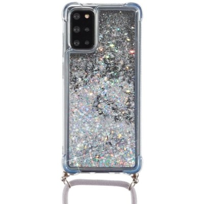 Samsung Galaxy S20 FE (Fan Edition) „Strap“ Shine kieto silikono TPU skaidrus dėklas - nugarėlė | Priedai.lt