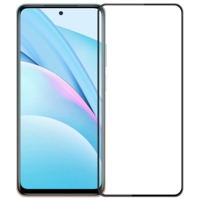 Xiaomi Mi 10T (10T Pro, 10T Lite 5G) „Mofi“ Tempered Glass melns ekrāna aizsargstikls | Vacins.lv