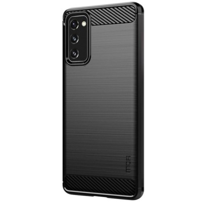 Samsung Galaxy S20 FE (Fan Edition) „Mofi“ kieto silikono TPU juodas dėklas - nugarėlė | Priedai.lt