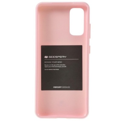 Samsung Galaxy S20 FE (Fan Edition) Mercury šviesiai rožinis kieto silikono tpu dėklas - nugarėlė | Priedai.lt