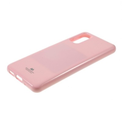 Samsung Galaxy S20 FE (Fan Edition) Mercury šviesiai rožinis kieto silikono tpu dėklas - nugarėlė | Priedai.lt