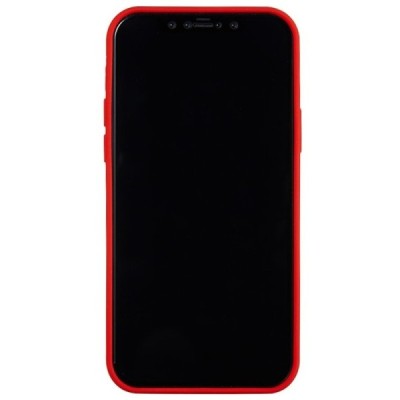Apple iPhone 12 Mini cieta silikona (TPU) sarkans apvalks | vacins.lv