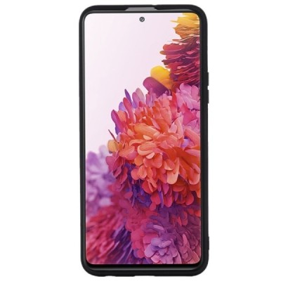 Samsung Galaxy S20 FE (Fan Edition) „Shell“ cieta silikona (TPU) melns apvalks | vacins.lv