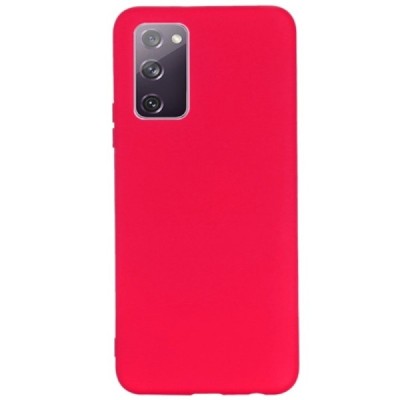 Samsung Galaxy S20 FE (Fan Edition) Shell kieto silikono TPU raudonas dėklas - nugarėlė | Priedai.lt