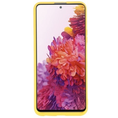 Samsung Galaxy S20 FE (Fan Edition) „Shell“ cieta silikona (TPU) dzeltens apvalks | vacins.lv