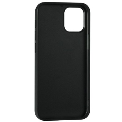 „Deluxe Leather“ Apple iPhone 12 Mini juodas odinis dėklas | Priedai.lt