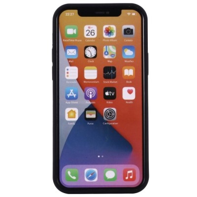 Apple iPhone 12 Mini Shell MagSafe kieto silikono TPU juodas dėklas - nugarėlė | Priedai.lt
