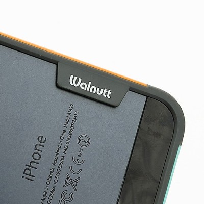 Oranžinės, mėtinės ir pilkos spalvų „Walnutt“ Trio kieto silikono (TPU) Apple iPhone SE (5, 5s) dėklas (rėmelis) - kraštų apvada