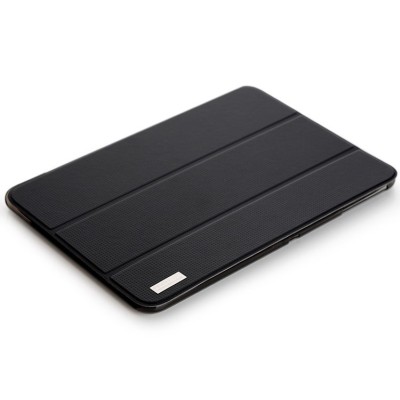 Samsung Galaxy Tab 3 10.1 P5200 (P5210) Rock Elegant atvēramais melns futrālis / Vacins.lv