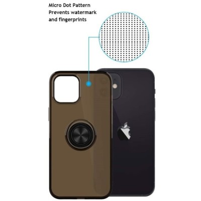 Apple iPhone 12 Mini „Sheet“ Kickstand (TPU) juodas dėklas - nugarėlė | Priedai.lt