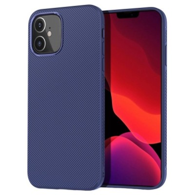 Apple iPhone 12 Mini Lenuo kieto silikono TPU mėlynas dėklas - nugarėlė | Priedai.lt
