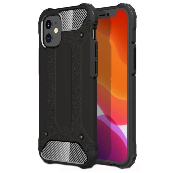 Sustiprintos apsaugos dėklas - juodas (iPhone 12 Mini)