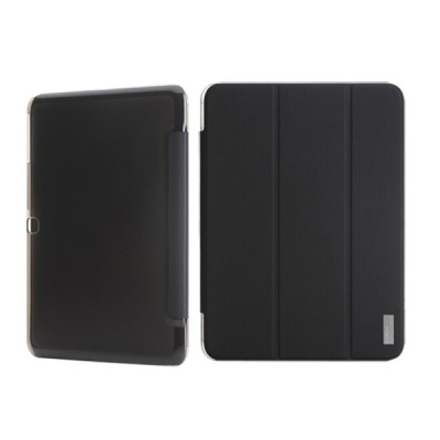 Samsung Galaxy Tab 3 10.1 P5200 (P5210) Rock Elegant atvēramais melns futrālis / Vacins.lv