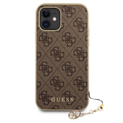 Apple iPhone 12 Mini „Guess“ brūns silikons apvalks | Vacins.lv