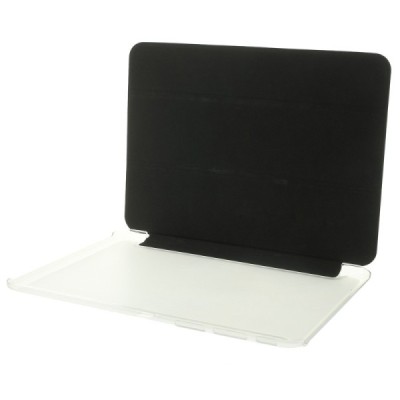 Samsung Galaxy Tab 4 10.1 T535 (T530, T531) atverčiamas pastatomas juodas dėklas / Priedai.lt