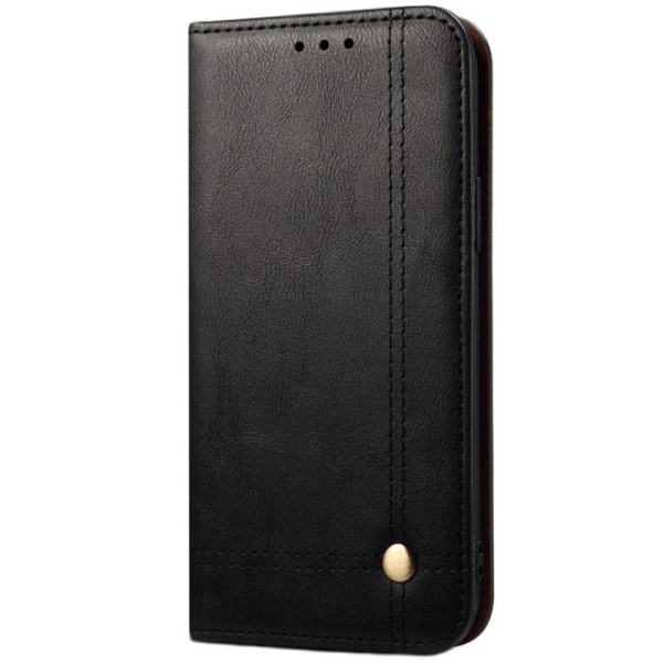 „Deluxe“ atvēramais maciņš - melns (iPhone 12 Pro Max)