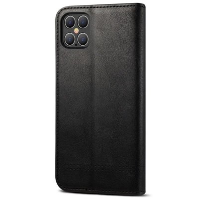 Apple iPhone 12 Pro Max Deluxe ādas atvēramais melns maciņš (maks) | Vacins.lv