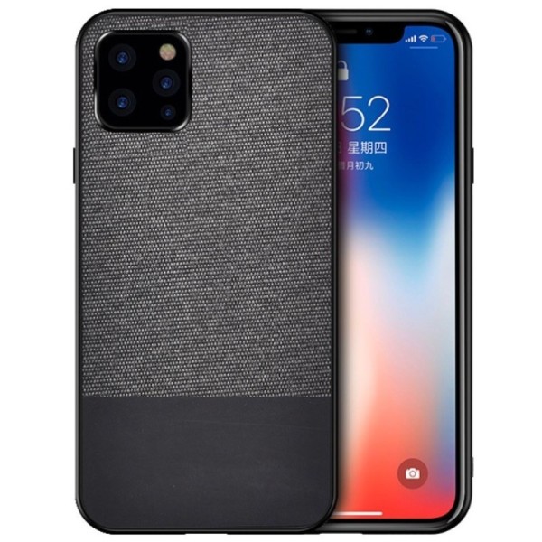 „Bi-Color“ Splicing ādas apvalks - melns (iPhone 12 Pro Max)