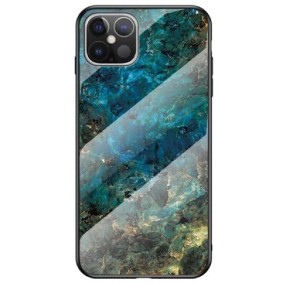 Apple iPhone 12 Pro Max „Marble“ cieta silikona (TPU) zils apvalks | vacins.lv