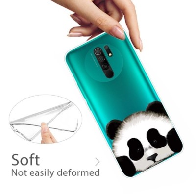 Xiaomi Redmi 9 „Panda“ cieta silikona (TPU) dzidrs apvalks | vacins.lv