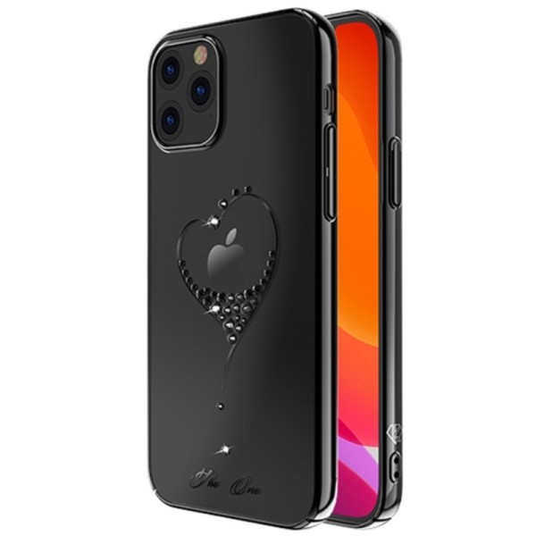 „Kingxbar“ Love Swarovski apvalks - melns (iPhone 12 Pro Max)
