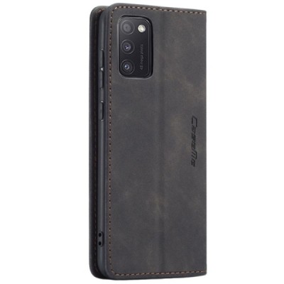 Samsung Galaxy A51 (A515F) CaseMe Retro solidus atverčiamas juodas odinis dėklas - knygutė | Priedai.lt