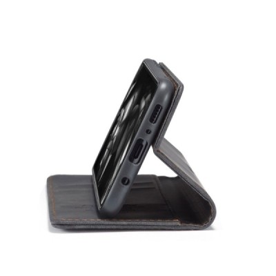 Samsung Galaxy A51 (A515F) CaseMe Retro solidus atverčiamas juodas odinis dėklas - knygutė | Priedai.lt