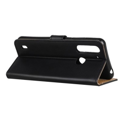 Motorola Moto G8 Power Lite atvēramais ādas melns Casual vāciņš (maks) | Vacins.lv