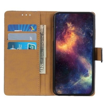 Motorola Moto G8 Power atvēramais ādas melns Casual vāciņš (maks) | Vacins.lv