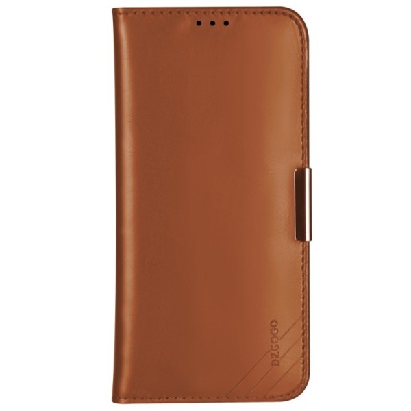 „Dzgogo“ Royale atverčiamas dėklas - rudas (iPhone 12 Pro Max)