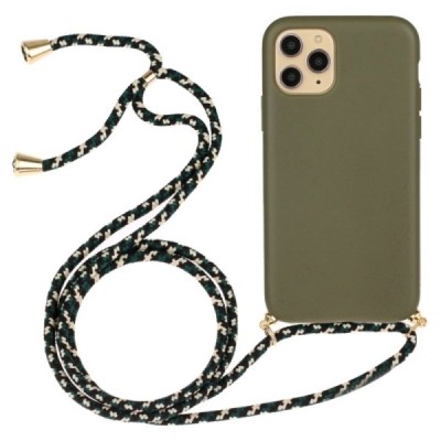 Apple iPhone 12 (12 Pro) Strap cieta silikona (TPU) zaļš apvalks | Vacins.lv