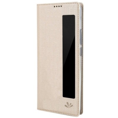 Huawei Mate 10 Pro „Vili“ S S View Cover atvērams zelta ādas maciņš | Vacins.lv