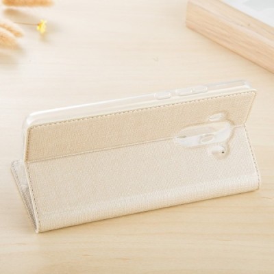 Huawei Mate 10 Pro „Vili“ S S View Cover atvērams zelta ādas maciņš | Vacins.lv