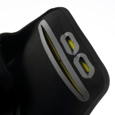 Dėklas sportui (raištis ant rankos) - juodas, universalus (XXL dydis) / Priedai.lt