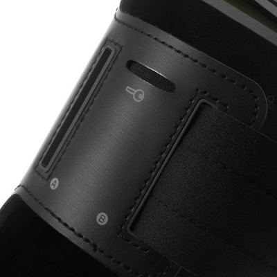 Dėklas sportui (raištis ant rankos) - juodas, universalus (XXL dydis) / Priedai.lt