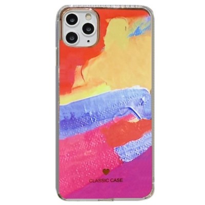 Apple iPhone 12 Pro Max elegants „Painting“ krāsains silikona apvalks (apmales melnā krāsā) | Vacins.lv