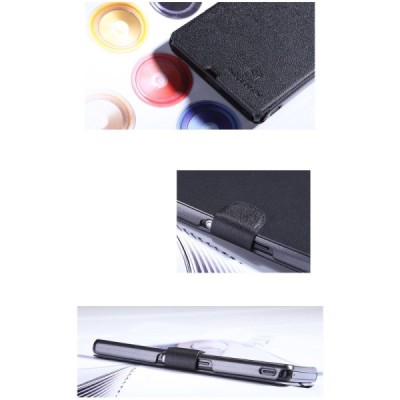 Sony Xperia Z „Nillkin“ Fresh atvēramais melns futrālis / Vacins.lv