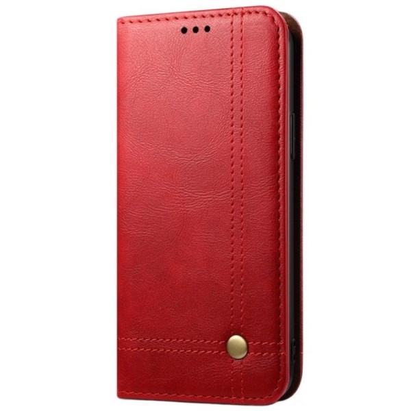 „Deluxe“ atvēramais maciņš - sarkans (OnePlus Nord N100)