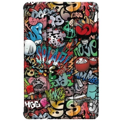 Lenovo Tab M10 10.1" HD Gen 2 (X306F, X306X) atvēramais „Street Art“ krāsains maciņš | Vacins.lv