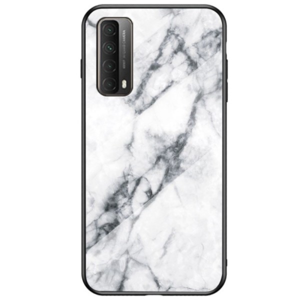 „Marble“ cieta silikona (TPU) apvalks - balts (P smart 2021)